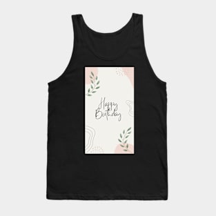 Happy Birthday design Tank Top